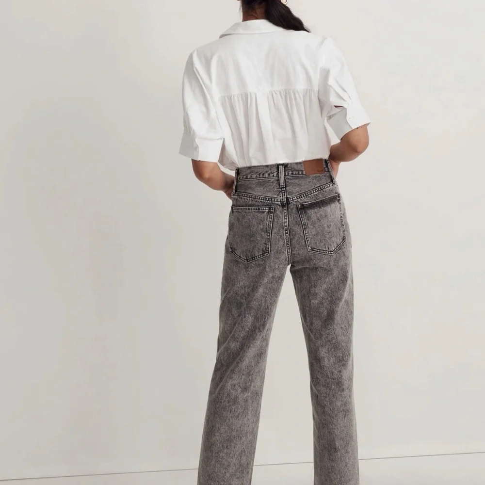 Madewell The Perfect Vintage Straight Jean Black Wash NWT - Picture 2 of 7